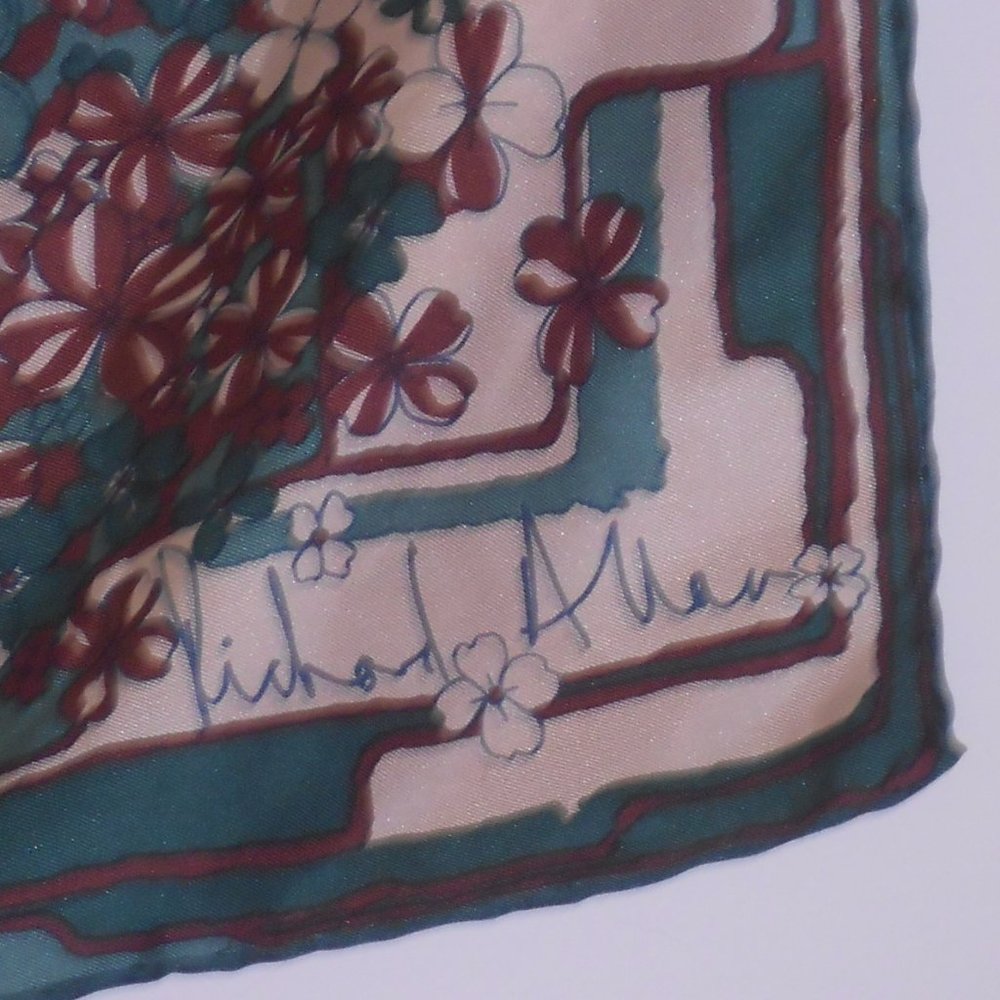 Richard Allen Silk Scarf 27" x 29"